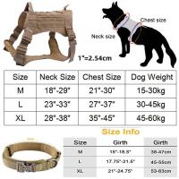 Chaleco Táctico Militar para Mascotas Correa de Entrenamiento al Aire Libre para Perros Medianos y Grandes Collar Incluido - details 15