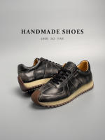 Zapatos deportivos de cuero de vaca de alta gama, nuevos zapatos casuales de cuero para hombre - details 17