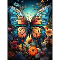 Ruopoty-pintura acrílica por números para decoración del hogar, imágenes de mariposas y animales, 40x50, regalo único - details 0