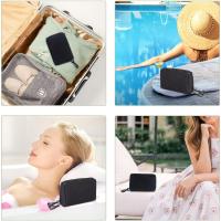 Bolsa de maquillaje de viaje, pequeña bolsa de cosméticos de viaje, bolsa de aseo portátil impermeable con cremallera - details 1