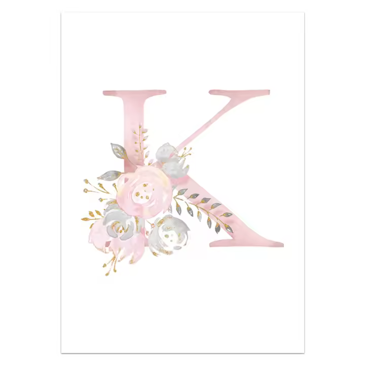 Póster de Animal Lindo Decoración de Habitación de Niña Pintura en Lienzo para Pared de Habitación de Bebé Regalos Personalizados para Niños Imagen Decorativa del Hogar Material de Lienzo - 1