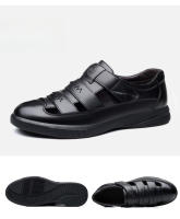 Nuevas Sandalias de Verano 2025 para Hombres Zapatos de Cuero Transpirable con la Suave Piel de Fondo Ideal para Negocios y Conducción - details 11