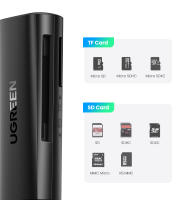 Lector de Tarjetas UGREEN USB 3.0 a SD Micro SD TF Adaptador para PC Portátil Accesorios Smart Cardreader Card Reader Marca UGREEN Tipo de Medio de Tarjeta SD - details 2