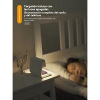Nuevo reloj despertador multifunción tres en uno de carga inalámbrica luz de noche de carga rápida luz ambiental cargador de móvil reloj luz de noche - details 5