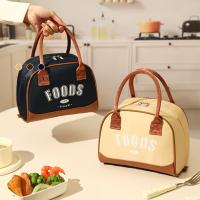 Bolsa térmica aislada plegable de mano, bolsa de almuerzo impermeable para trabajadores de oficina, bolso de Picnic de gran capacidad para estudiantes, Camping - details 2
