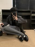 Mocasines perezosos con bloqueo de metal de un pedal, nuevos zapatos de cuero pequeños con plataforma de cabeza redonda de estilo británico - details 26