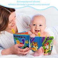 Libro de tela suave para bebé, actividad sensorial interactiva para bebés, primer juego educativo Montessori para Aprendizaje Temprano - details 2