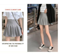 Falda plisada blanca para mujer de cintura alta, cierre de cremallera, estilo preppy, moda estudiantil, danzas en negro - details 15