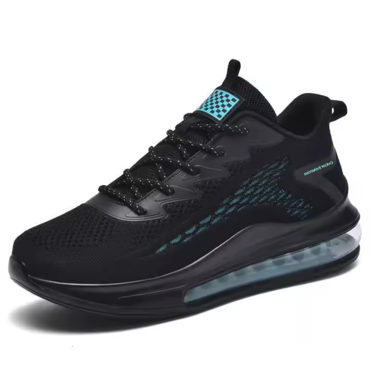 Zapatos de hombre para correr con amortiguación de aire, zapatos de primavera y otoño, nueva tendencia, tejido con mosca transpirable, suela suave, zapatos deportivos casuales para hombre - 1