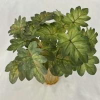 Boda falsa glicina plantas simuladas impresas en 3D, espalda de tortuga de plástico, hojas de manzana verde de bambú, decoración del hogar - details 1