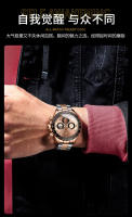 Reloj multifuncional de marca suiza con cinturón de acero sólido para hombre, reloj impermeable para hombre - details 5