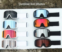 Gafas de esquí para adultos, lentes de Snowboard para esquí al aire libre, a prueba de viento, de doble capa, antiniebla, para nieve, para hombre y mujer, novedad de 2023 - details 0
