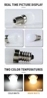 Luz de Nevera Mini LED 2pcs Vidrio Plano Blanco Cálido Reemplaza Bombillas Halógenas - details 6