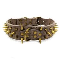 Collar de cuero PU para perros, collares acolchados duraderos para entrenamiento de mascotas, collares para perros medianos a grandes, Bulldog Francés - details 9