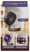 Nuevo ventilador luminoso plegable multifunción de escritorio USB silencioso mini ventilador pequeño cuatro en uno ventilador de circulación de aire - details 11