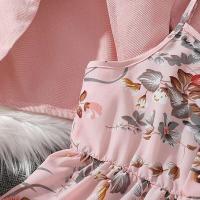 Set de Ropa Floral para Niñas Abrigo Largo de Manga Larga Vestido de Verano Moda Infantil - details 8