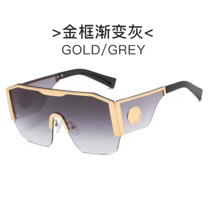 Nuevas gafas de sol individuales con cabeza humana y gran marco, gafas de sol para hombres y mujeres, calle de tendencia, gafas de sol - 1