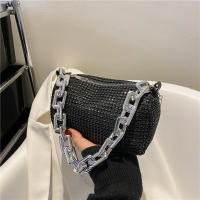 Bolso de Mano con Diamantes y Resplandor para Mujeres Bolso de Hombro Bolso de Señora Bolso Cruzado con Cadena de Cristal - details 2