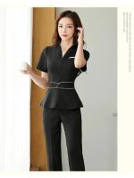 Uniforme de Verano de Manga Corta Traje de Belleza de Salón de Belleza para Mujeres - details 17