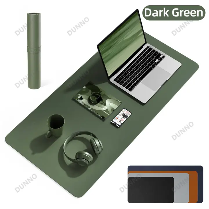 Alfombrilla de Ratón Gran Tamaño para Oficina Protector de Escritorio en Cuero PU Impermeable Alfombrilla de Teclado para PC Accesorios de Juego - 1