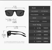 Gafas de sol Polarizadas Para Hombre Mujer/Gafas casuales Golf pesca Deportes al aire libre con protección UV - details 4