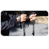 Bastón de Trekking plegable de cinco secciones para exteriores de fibra de carbono, bastón de Trekking ultraligero portátil, equipo antideslizante para montañismo - details 2