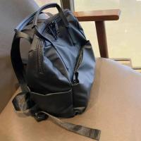 Bolso negro ligero para ordenador, bolso de hombro de nailon de estilo coreano de Color sólido, bolso de mano de gran capacidad, mochila de viaje impermeable - details 1