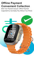 Ultra9 max reloj inteligente con Bluetooth, dispositivo con control del ritmo cardíaco, llamadas, asistente de voz, Modo deportivo, brújula, función NFC, AMOLED - details 7