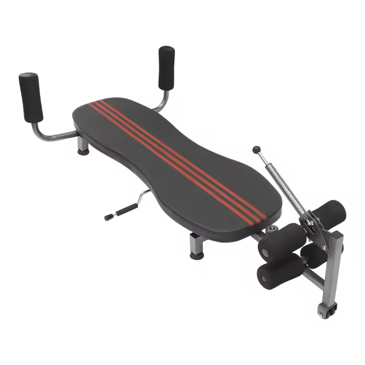 Máquina de estiramiento de espalda para el hogar y el gimnasio, sistema de tracción de la columna Lumbar, ensanchador de ligamento negro - 1