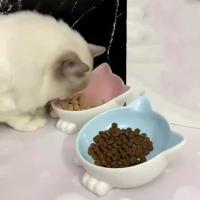 Cuenco de cerámica para gato, cuenco antideslizante con boca inclinada para alimentación de perros, gran capacidad, evita que se vuelque, alimentador para beber para mascotas - details 2