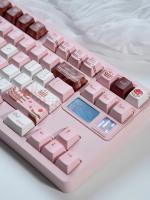 Teclas PIWIJOY Temáticas Choco Cake, 146 Teclas Rosa, Perfil Cherry, PBT Duradero. Con diseños artísticos, compatibles con teclados mecánicos, ideal como regalo para amantes de la personalización. - details 3