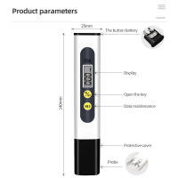 Filtro Digital de pureza de calidad del agua, medidor TDS con pantalla LCD, probador TDS 0-9999 PPM, diseño de pluma de temperatura para acuarios hidropónicos - details 13
