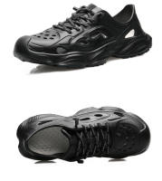 Nueva moda zapatos de playa para hombre, sandalias huecas de verano, suela gruesa antideslizante, tendencia, zapatos con agujeros. - details 14