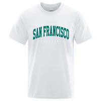 Camiseta holgada de algodón para hombre, ropa con letras de la ciudad de San Petersburgo, California, EE. UU., de gran tamaño, a la moda, de verano, Tops holgados informales - details 17