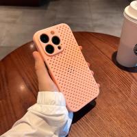 Fundas de Protección Transpirables de Malla de Lujo para Verano con Diseño de Bloques de Colores y Antigolpes para iPhone 15, 14, 13, 12, 11 Pro Max y 15 Plus - Accesorio para Teléfono - details 12