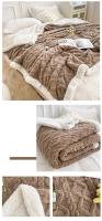 Manta gruesa de doble capa para cama, manta de lana de cordero para el hogar, funda de sofá suave de Sherpa cálida para recién nacidos, colcha para niños, invierno, nuevo - details 7