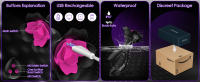 Masturbador Anal inalámbrico con Control remoto para parejas y mujeres, Juguetes sexuales estimulantes, doble vibración, Rosa Negra - details 3