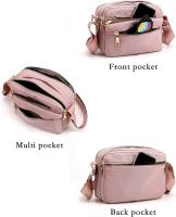 Bolsos cruzados para mujer, bolso de hombro con múltiples bolsillos, bolso de mensajero impermeable, bolso lateral con correa ajustable - details 1
