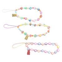 Cadena para teléfono móvil, colgante para teléfono móvil, adornos para teléfono, cordón para teléfono móvil, correas para teléfono móvil, cuerda de cerámica blanda con cuentas de arcilla - details 9