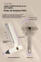 Cepillo de Limpieza Intermitente Multifuncional Cepillo de Alta Limpieza para Hogar con Mango Largo - details 0