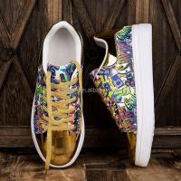 Nuevo diseño de fiesta de moda, zapatos de tenis dorados para mujer, zapatillas blancas planas grandes 48 gruesas, precio bajo, adolescente americano - details 8