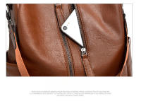 Mochila Retro de cuero suave para mujer, mochila multifuncional de gran capacidad, bolso de viaje de ocio, tendencia popular - details 21