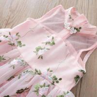 Vestido de Princesa con Bordado de Flor para Niñas en Edad de 2-7 Años Ideal para Fiestas de Boda - details 5