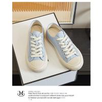 Zapatos de lona con almohadilla de piel de cerdo, zapatos individuales casuales de fondo plano para mujer, zapatos pequeños blancos versátiles - details 22