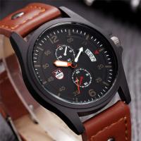 Reloj de Pulsera de Cuarzo Automático de Marca XINEW Correa de Cuero de Moda Casual para Hombres - details 8