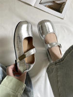 Zapatos Mary Jane planos de fondo francés, con punta redonda, boca poco profunda, estilo retro, para mujer. - details 16
