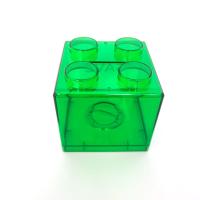 Caja de Ahorro de Bloques Creativos de Dinero 1PC Estuche de Almacenamiento de Monedas en Plástico Transparente para Niños Regalo Decoración del Hogar - details 0
