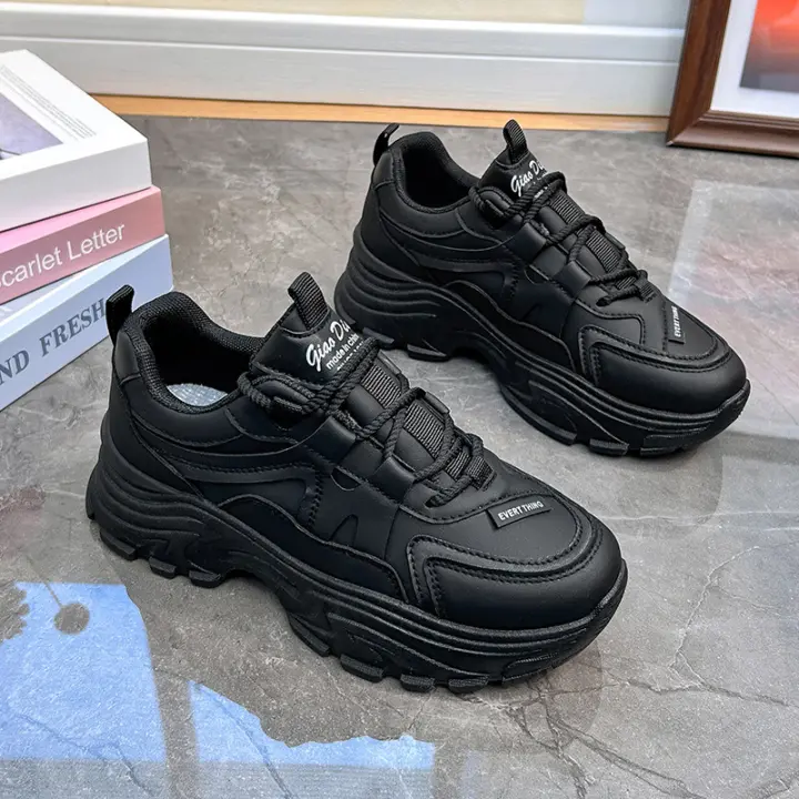 Zapatillas Casuales de Plataforma para Mujer Primavera-Otoño 2025 Estilo Coreano Moda para Estudiantes Zapatillas de Moda para Mujer - 1