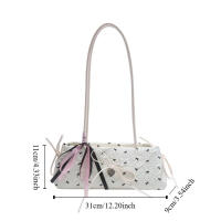 Bolso de hombro con lazo francés que combina con todo, bolso de mano francés para ir al trabajo, bolso con cremallera para axila, bolso de ocio para mujer - details 0