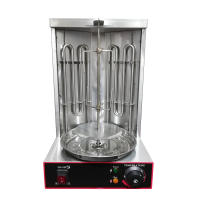 Barbacoa de gas de acero inoxidable, 3000 W, profesional, vertical, giroscopiadora, 2 quemadores, barbacoa de mesa, barbacoa - details 4